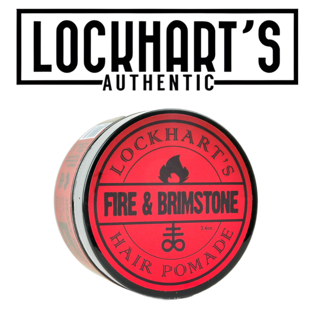 Lockhart's Fire and Brimstone heavy hold pomade (3.4 oz)