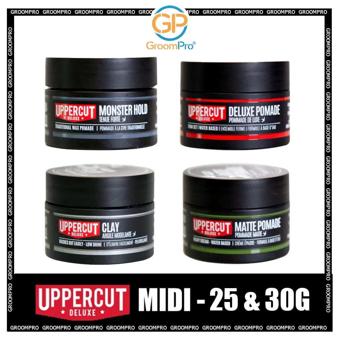 Uppercut Deluxe - Midi ,Matte Pomade / Deluxe Pomade / Clay / Monster Hold - Image 2