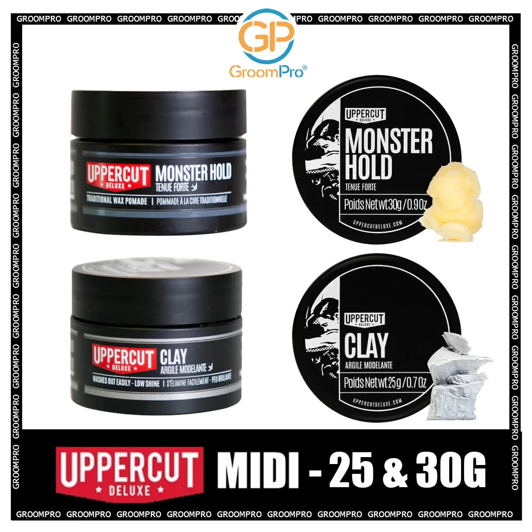Uppercut Deluxe - Midi ,Matte Pomade / Deluxe Pomade / Clay / Monster Hold - Image 3